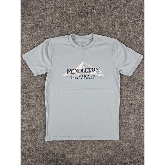 Pendleton Other - Pendleton Shirt Mens Small Blue Originals Born In Oregon‎ Mountain Graphic Tee